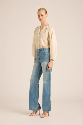 Lola Twenty Waterfall Top Lace Cream