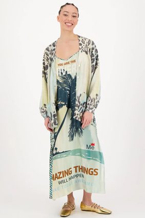 Me369 Liv Long Printed Cardigan