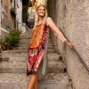 Me369 Violet V-Neck T-Dress Sunset