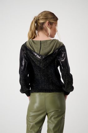 Monari Hood Jacket Green Tea