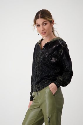 Monari Hood Jacket Green Tea