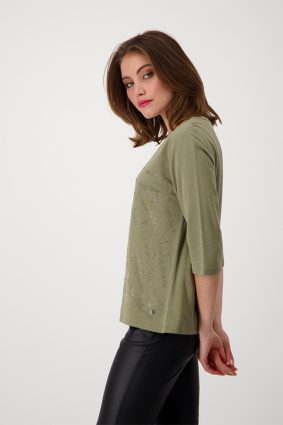 Monari Round Neck T-Shirt Green Tea