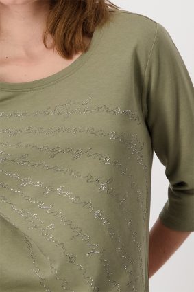 Monari Round Neck T-Shirt Green Tea