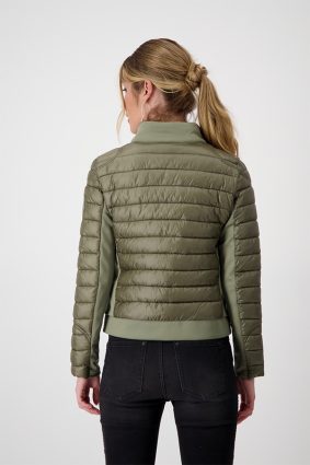 Monari Stand-Up Collar Jacket Green Tea