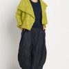 Planet Cropped Asymmetrical Jacket Crushed Guacamole
