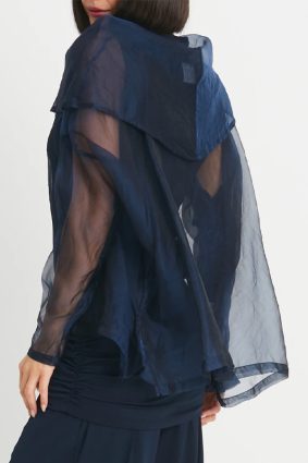 Planet Organza Cowl NeckTop Midnight