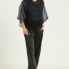 Planet Organza Jackie O Top Black