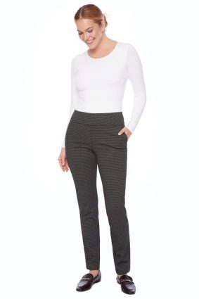 UP! Checker Jacquard slim Ankle Pant Checker