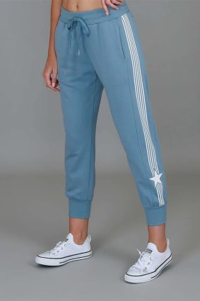 3rd Story Britney Star Stripe Sweatpants Pigeon