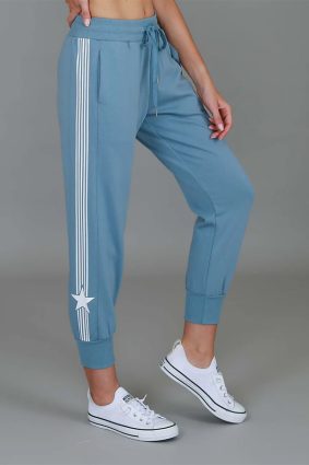3rd Story Britney Star Stripe Sweatpants Pigeon