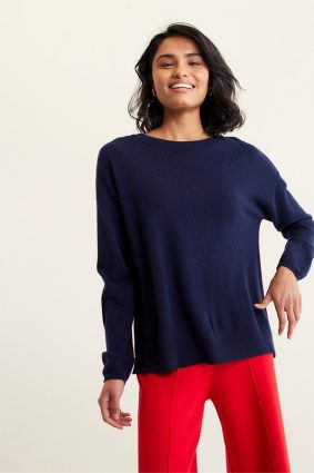 Alessandra Roosevelt Sweater Navy