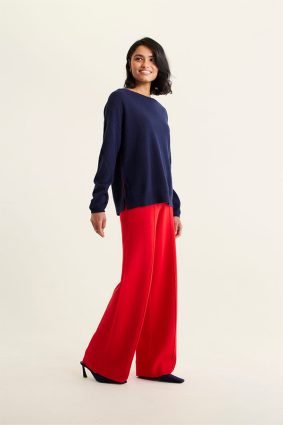 Alessandra Roosevelt Sweater Navy