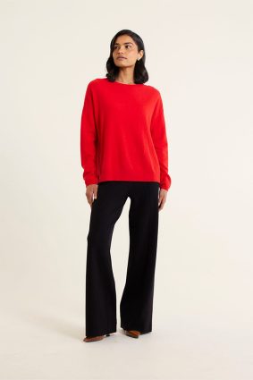 Alessandra Roosevelt Sweater Red