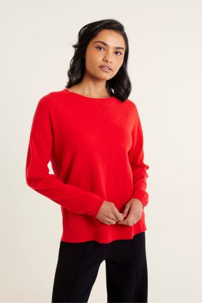 Alessandra Roosevelt Sweater Red