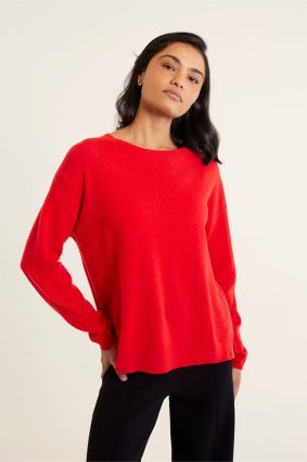 Alessandra Roosevelt Sweater Red