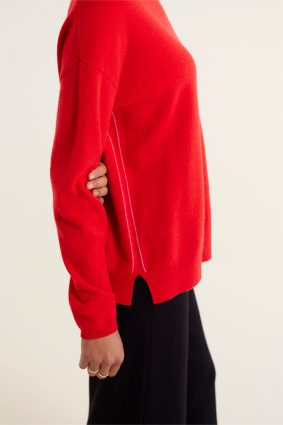 Alessandra Roosevelt Sweater Red