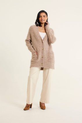 Alessandra Williamsburg Cardi Oatmeal