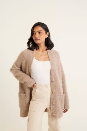 Alessandra Williamsburg Cardi Oatmeal