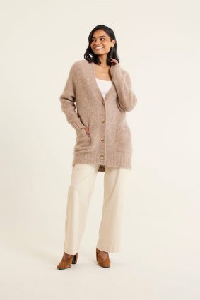 Alessandra Williamsburg Cardi Oatmeal