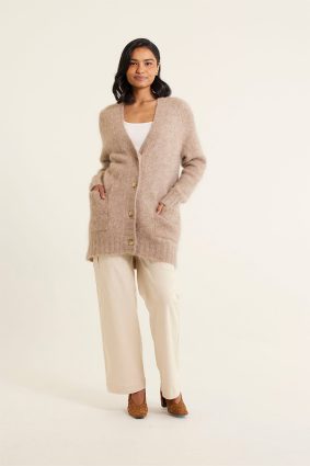 Alessandra Williamsburg Cardi Oatmeal
