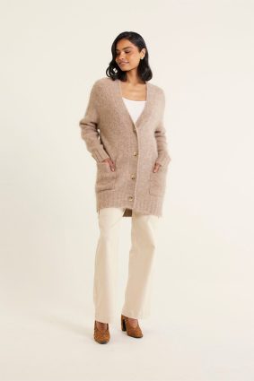 Alessandra Williamsburg Cardi Oatmeal