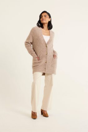 Alessandra Williamsburg Cardi Oatmeal