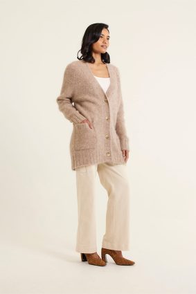 Alessandra Williamsburg Cardi Oatmeal
