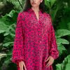 Curate Anything But Ordinary Tunic Pink Leopard