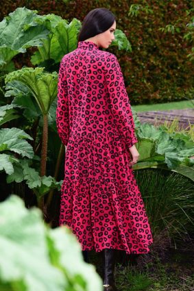 Curate Head To Toe Dress Pink Leopard