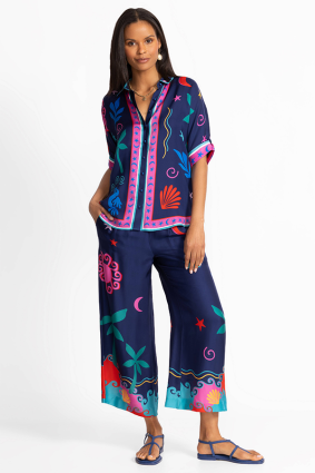 Johnny Was Fernanda Button Down Shirt PMA