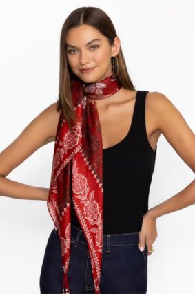 Johnny Was Silk Scarf Zwina