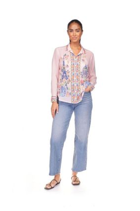 Johnny Was Sydnee Shirt Primrose Pink Ppk