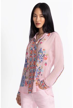 Johnny Was Sydnee Shirt Primrose Pink Ppk