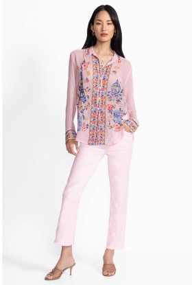Johnny Was Sydnee Shirt Primrose Pink Ppk