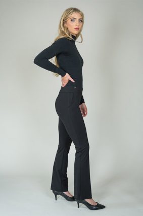 Lisette Kathryne Pants Straight with Pockets Black
