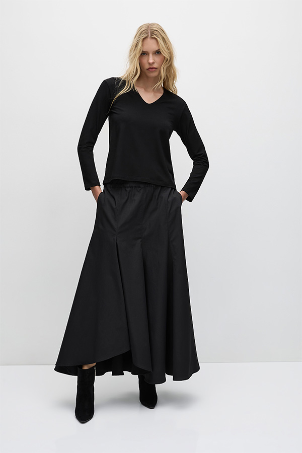 Mela Purdie Coil Skirt Black
