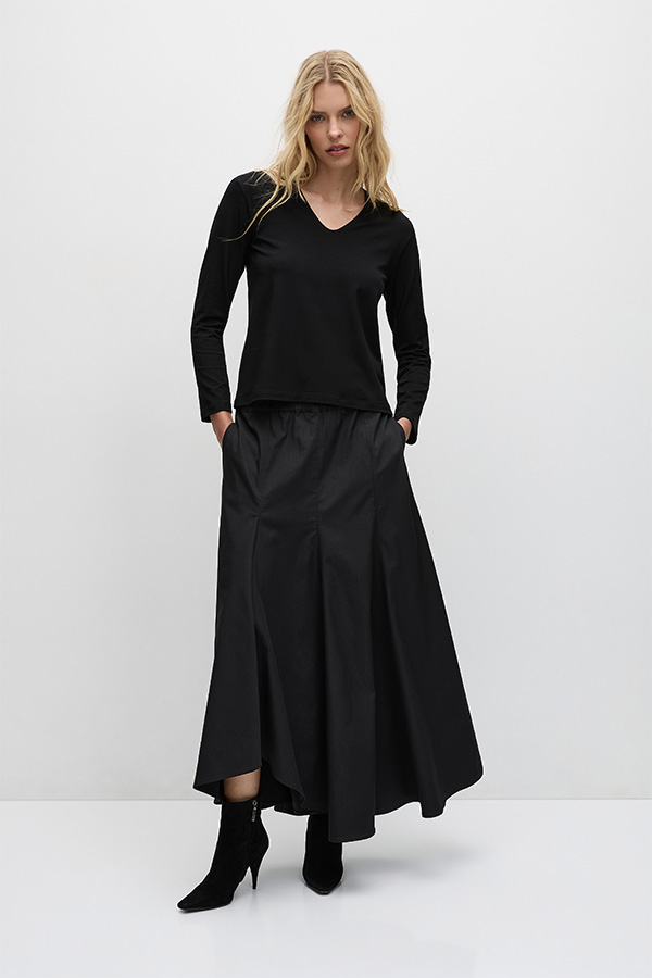 Mela Purdie Coil Skirt Black