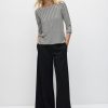 Mela Purdie Relaxed Boat Neck BlackVanilla