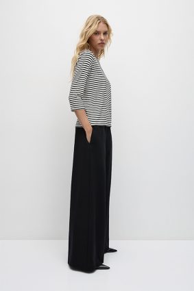 Mela Purdie Relaxed Boat Neck BlackVanilla