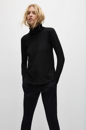 Mela Purdie Turtle Neck Top Black 7