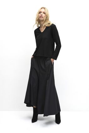 Mela Purdie V Neck Top Black