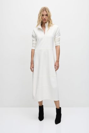 Mela Purdie Zip Cone Dress Winter White