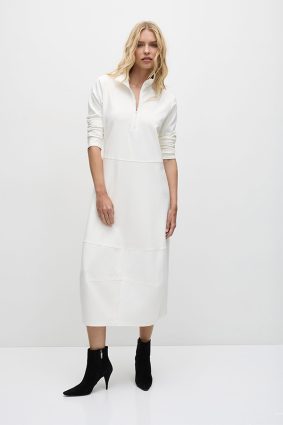 Mela Purdie Zip Cone Dress Winter White