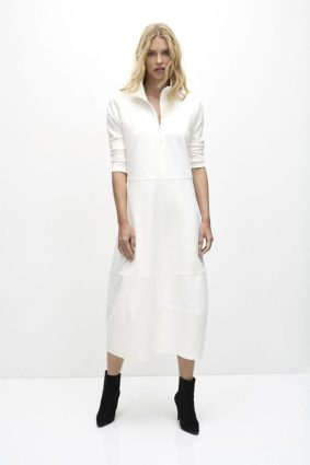 Mela Purdie Zip Cone Dress Winter White