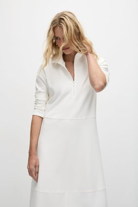 Mela Purdie Zip Cone Dress Winter White