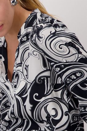 Monari Blouse Chrome Pattern