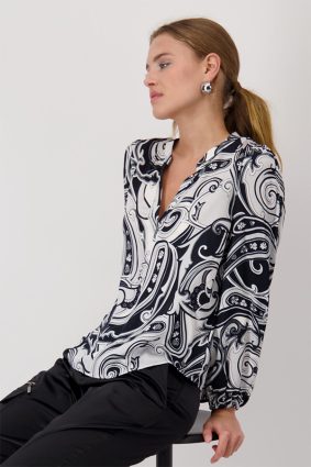 Monari Blouse Chrome Pattern