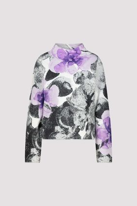 Monari Pullover Soft Lilac Pattern