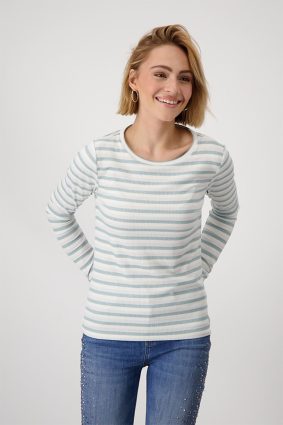 Monari T-Shirt Chalk Stripes