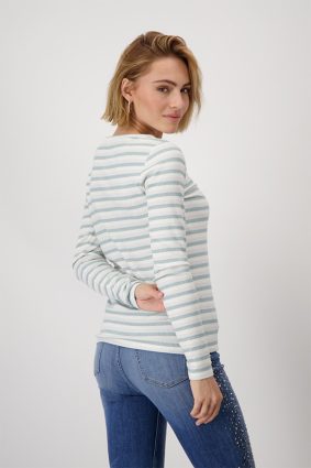 Monari T-Shirt Chalk Stripes